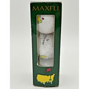 Vintage The Masters Augusta Logo Maxfli XS 90 Sleeve Of 3 Golf Balls